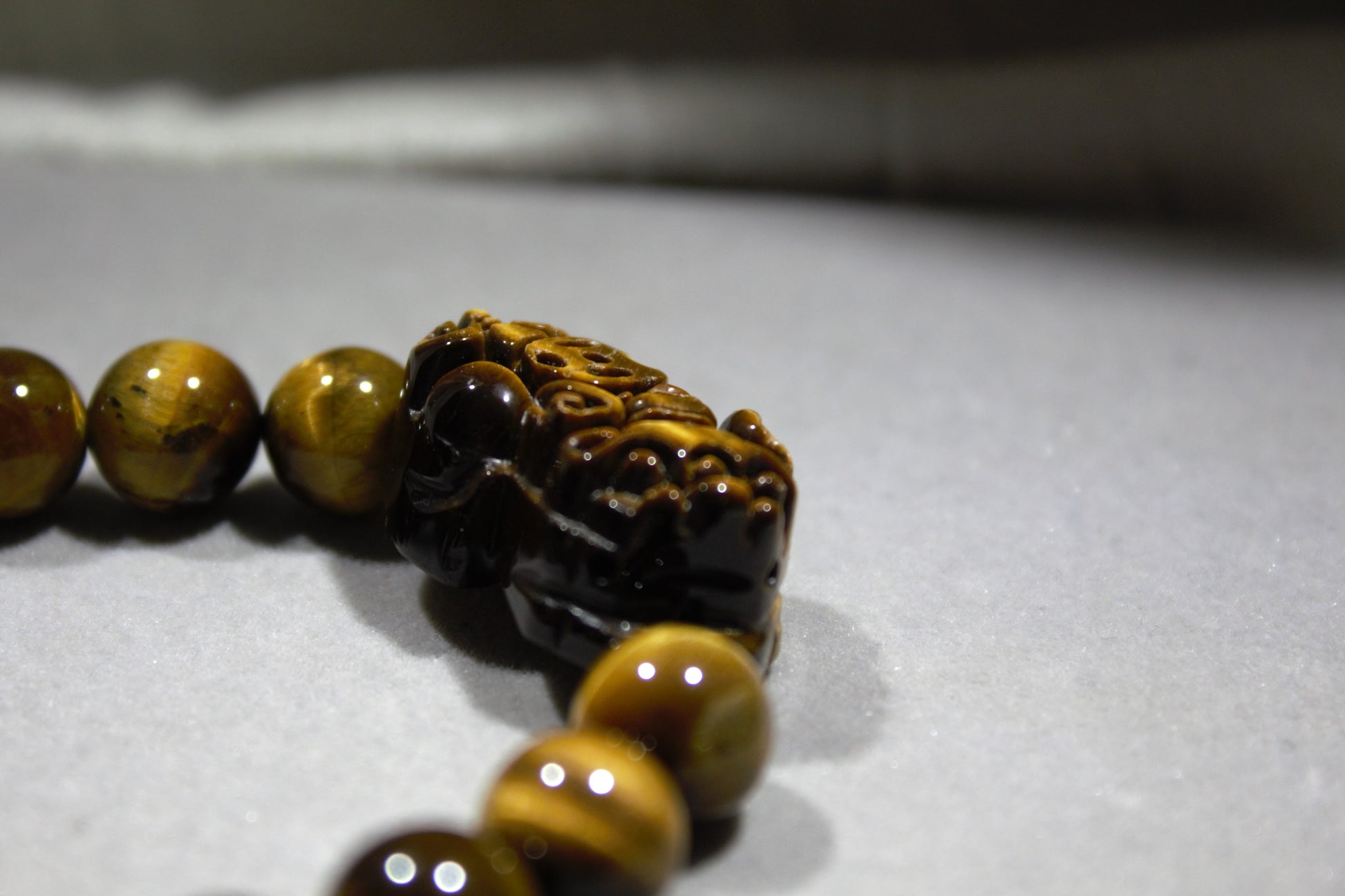 黃虎眼貔貅 Yellow Tiger's Eye and Pixiu Bracelet (10.5mm)