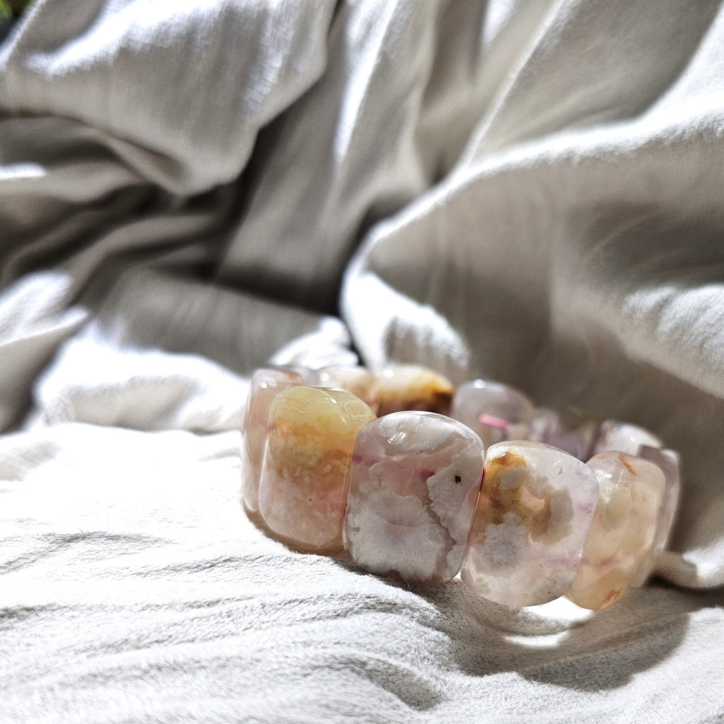 櫻花瑪瑙手排  Sakura Agate