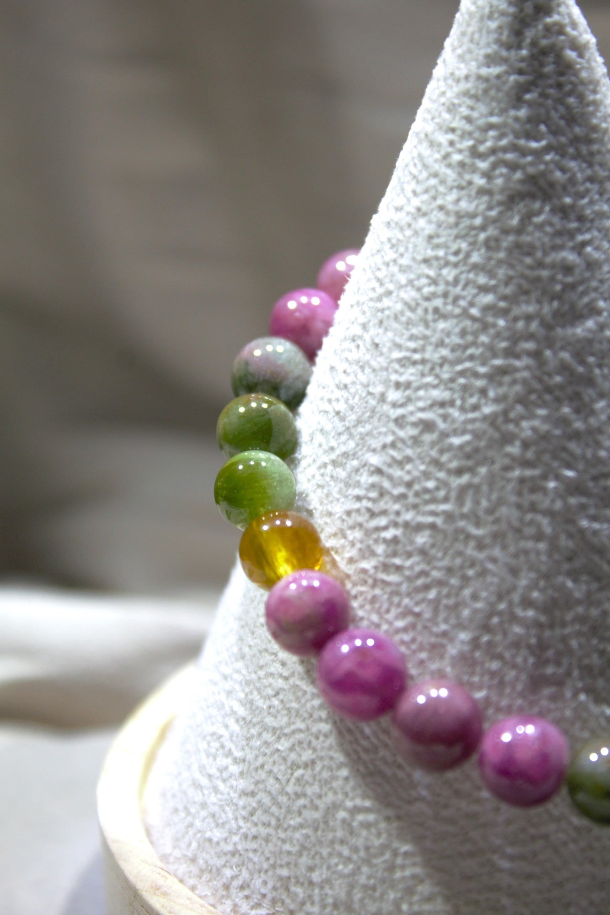 巴西西瓜碧璽 Brazil Watermelon Tourmaline Bracelet (7mm)
