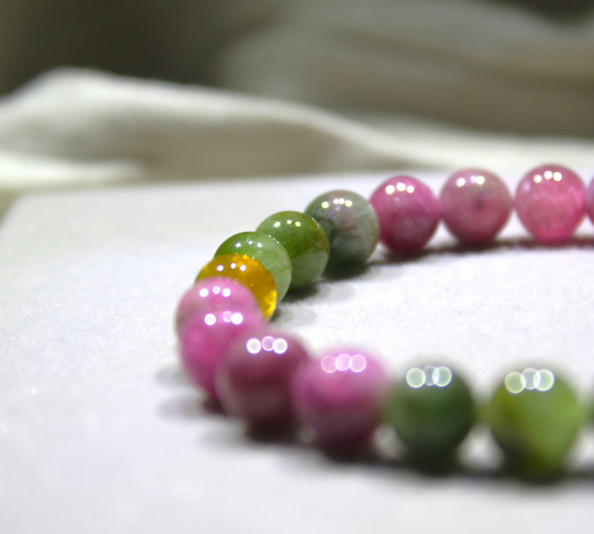 巴西西瓜碧璽 Brazil Watermelon Tourmaline Bracelet (7mm)